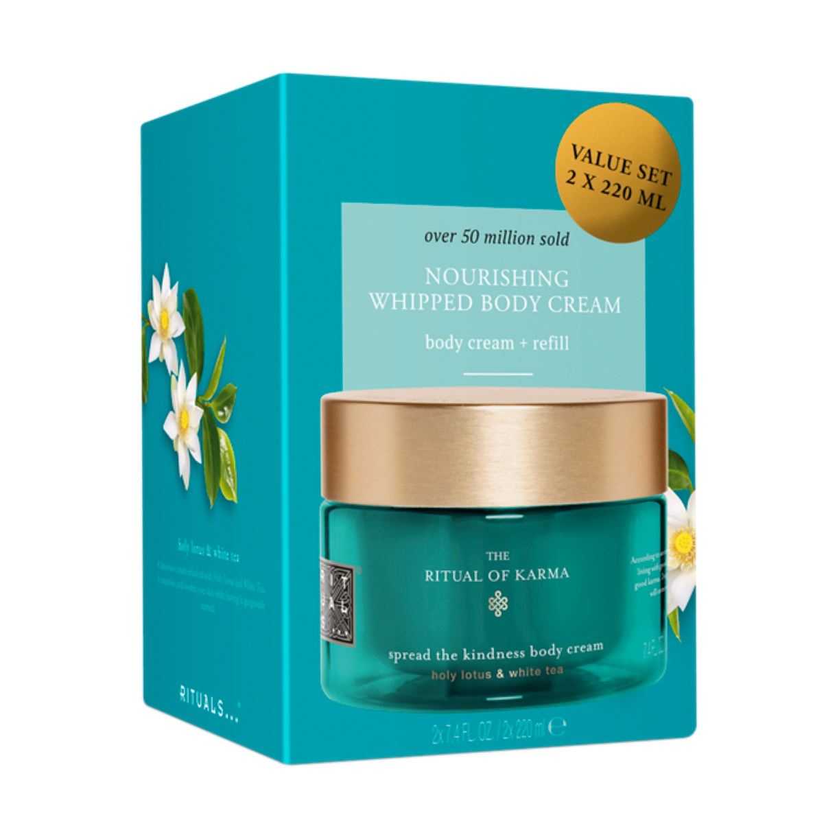 Набор для тела Rituals - The Ritual of Karma Body Cream (b/cr/220ml + refill/b/cr/220ml)