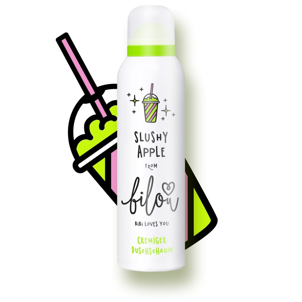 Пінка для душу "яблуко" Bilou - Slushy Apple (200ml)