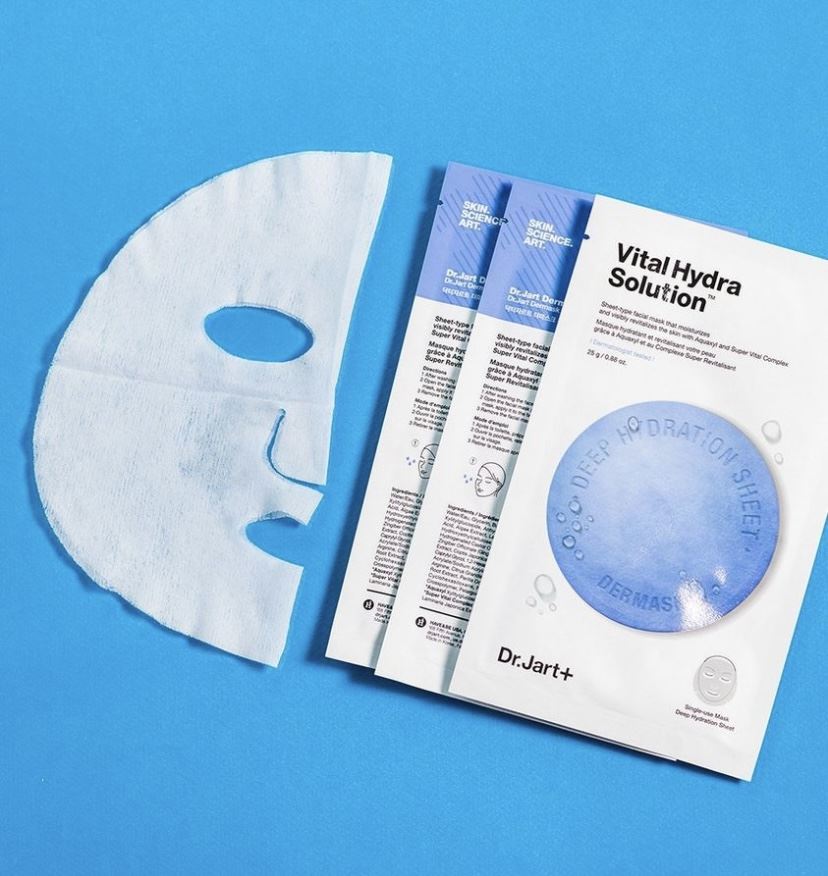 Зволожуюча маска з гіалуроновою кислотою Dr. Jart+ Dermask Vital Hydra Solution Face Sheet Mask