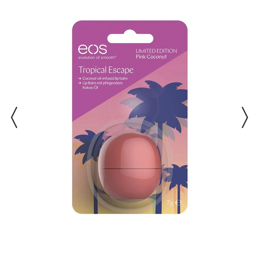 Бальзам для губ EOS - TROPICAL ESCAPE - тропічний кокос