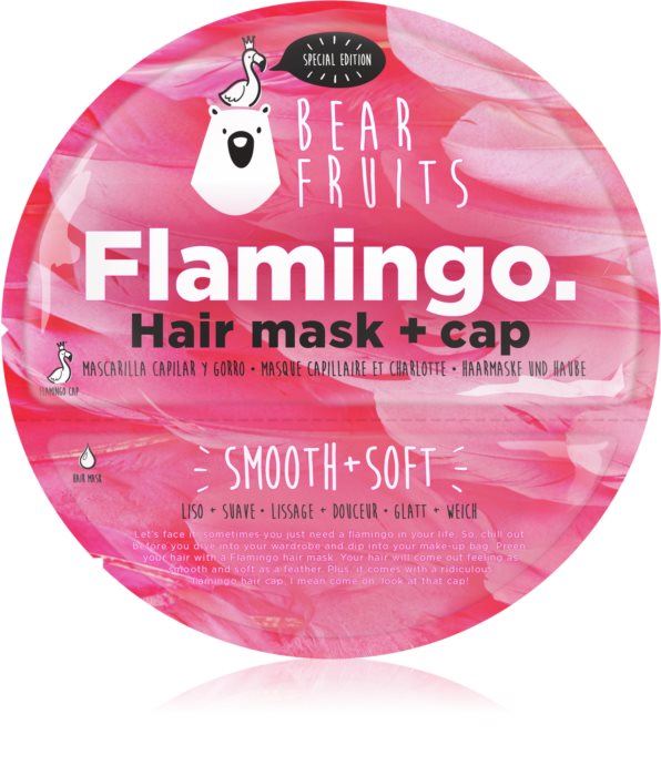 Поживна зволожуюча маска для волосся Bear Fruits - flamingo