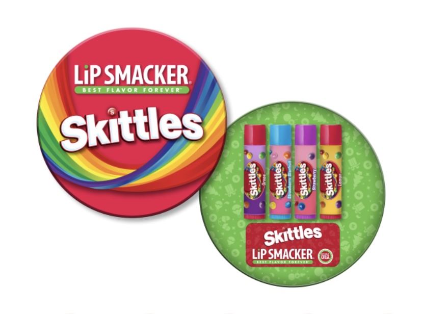 Набір бальзамів для губ  Lip Smacker Skittles Lip Balm Tin