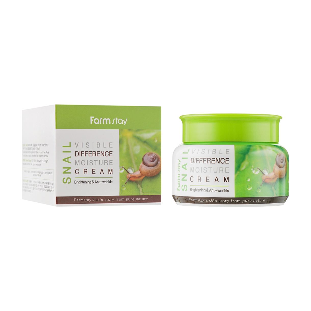 Зволожуючий крем із равликовим муцином Farm stay - Snail Visible Difference Moisture Cream FarmStay