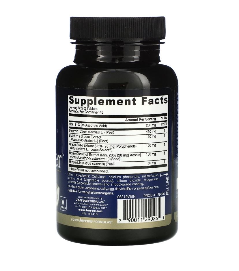 Jarrow Formulas, Venous Optimizer,90 таблеток