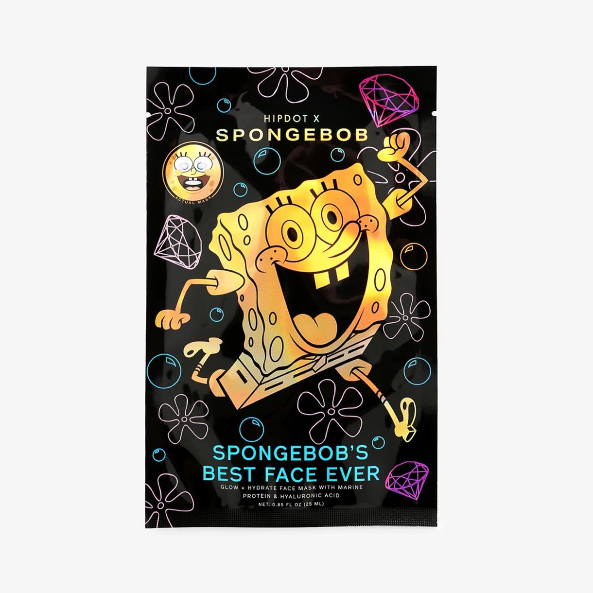 тканинна маска HipDot x SpongeBob Спанч Боб