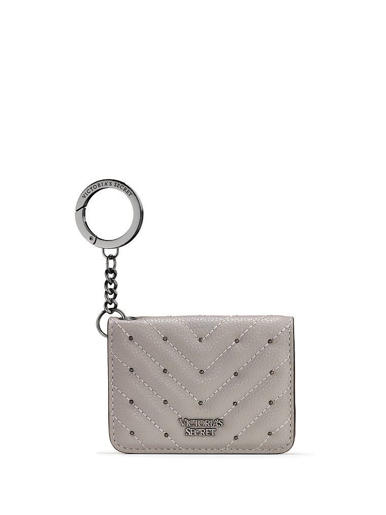 Картхолдер  Victoria’s Secret tudded V-Quilt Foldable Card Case Gray