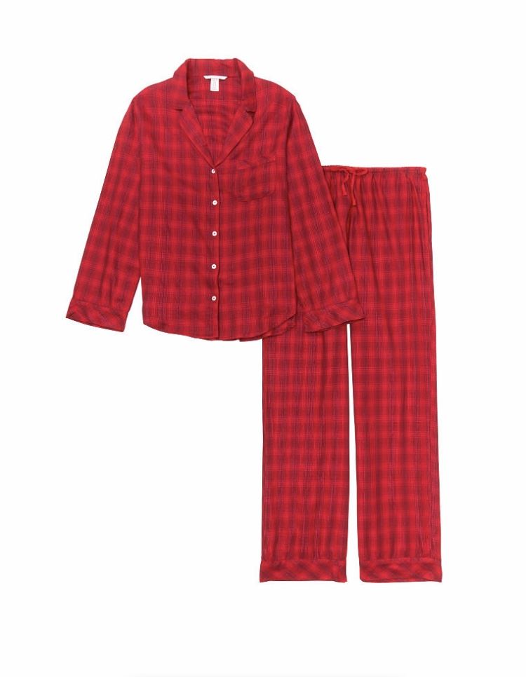 Фланелева Піжама VICTORIA'S SECRET FLANNEL LONG PJ SET