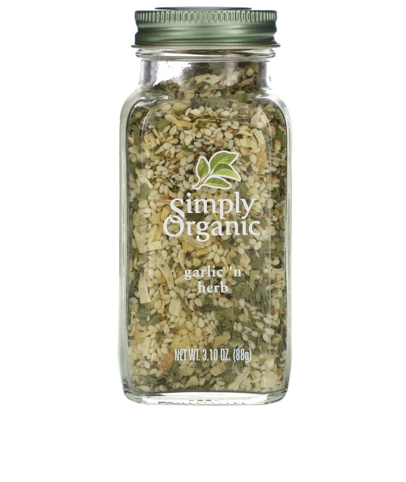 Часник та трави Simply Organic, 3,10 унції (88 г)