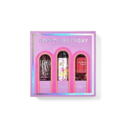 Happy Birthday Fine Fragrance Mist Trio Bath and Body Works - Подарунковий набір