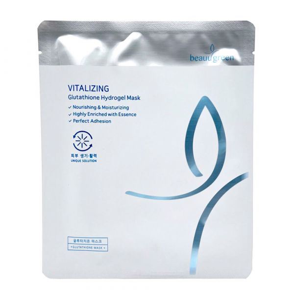 BeauuGreen Antioxidant Glutathione Hydrogel Mask Гідрогелева детокс-маска з глутатіоном