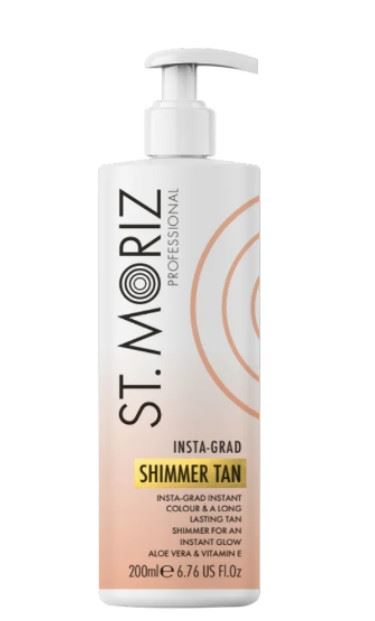 Засіб для легкої засмаги з ефектом шимеру St.Moriz Professional Insta-Grad Shimmer Tan, 200 мл