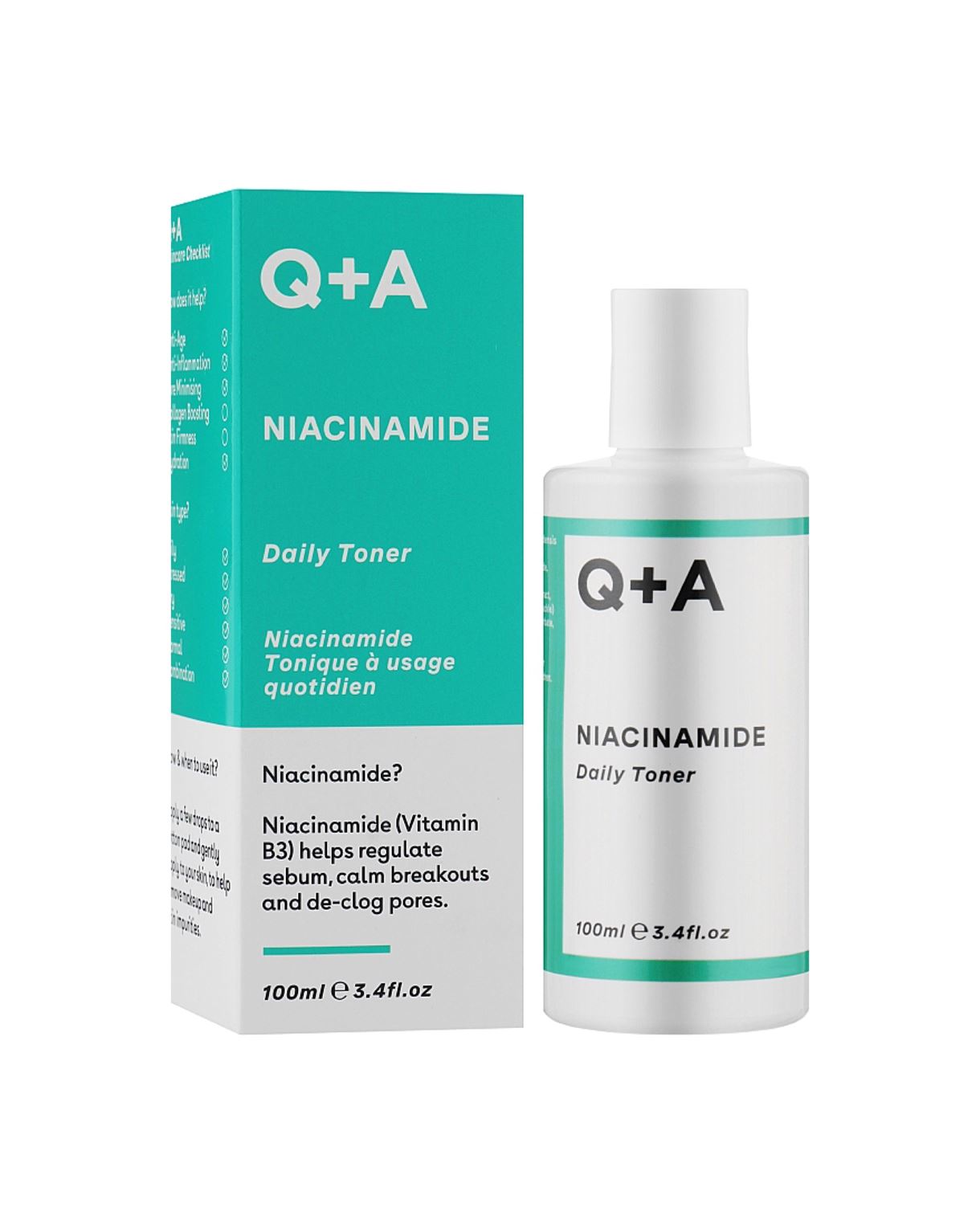 Зволожуючий тонер для обличчя Q+A - Niacinamide Daily Toner