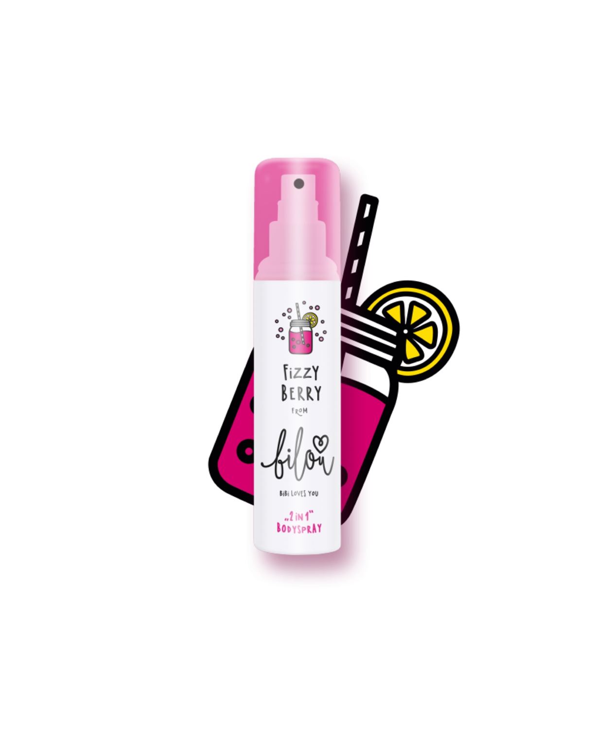 Спрей для тіла «шипучі ягоди» Bilou - FIZZY BERRY BODYSPRAY