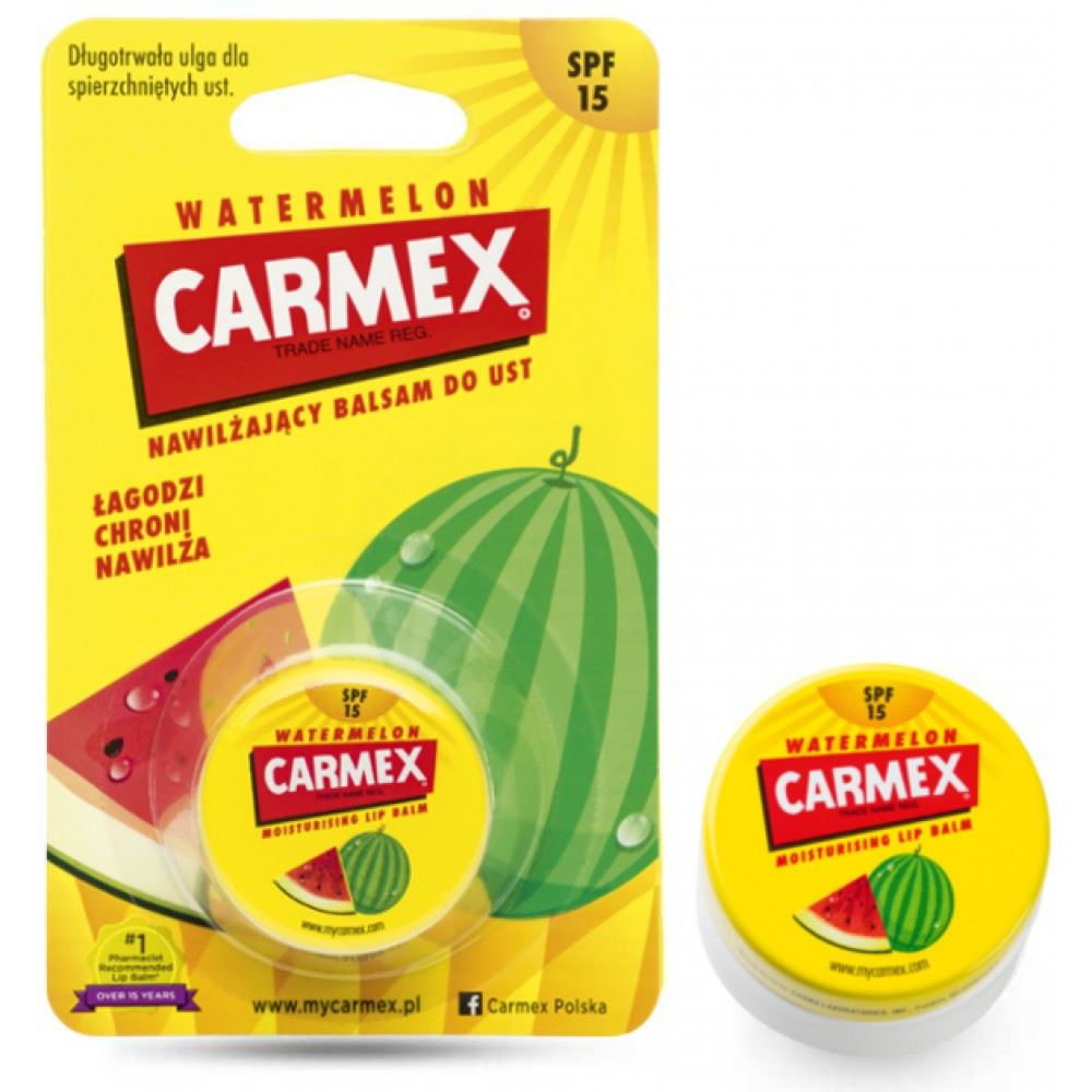 ЛІКУВАЛЬНИЙ БАЛЬЗАМ ДЛЯ ГУБ У БАНОЧЦІ КАВУН CARMEX - LIP BALM WATERMELON
