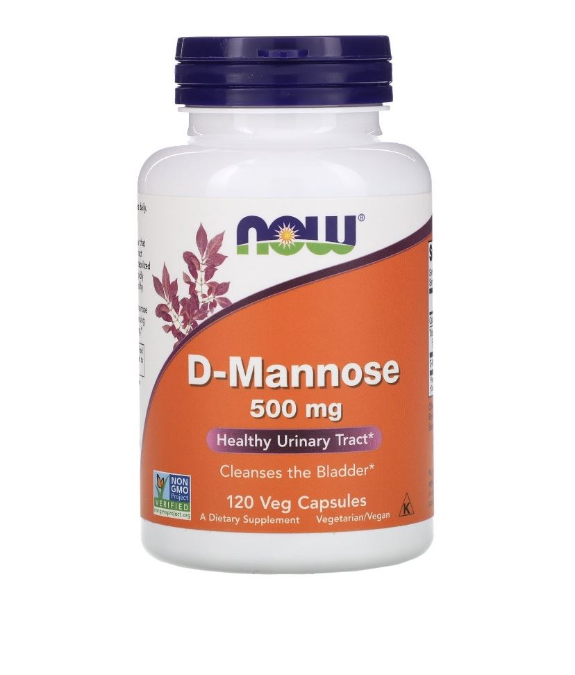 Д-Манноза, D-Mannose, Now Foods, 500 мг, 120 капсул