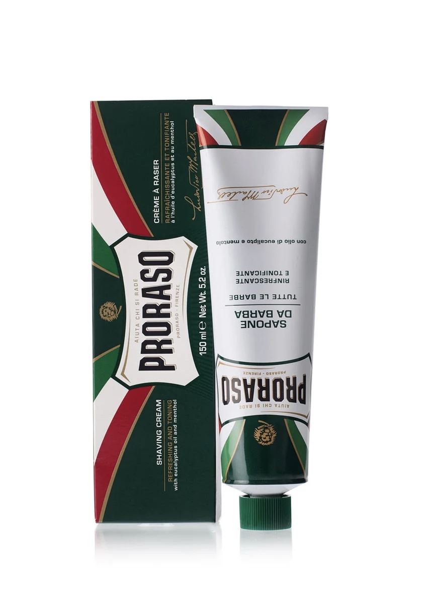 Крем для гоління з екстрактом евкаліпта та ментолу Proraso Green Line Refreshing Shaving Cream 150 ml