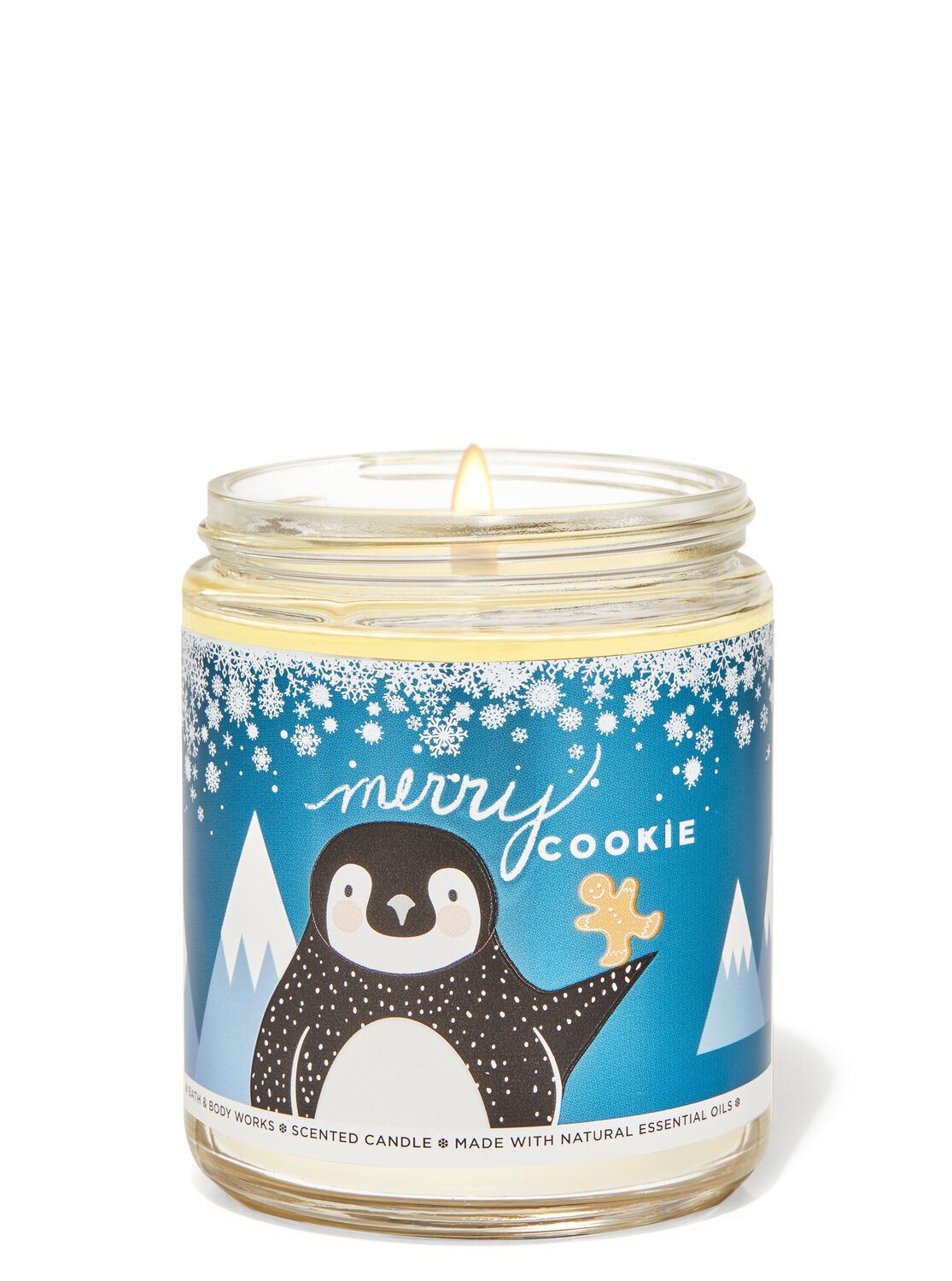Середня свічка Bath and body works - MERRY COOKIE Single Wick Candle