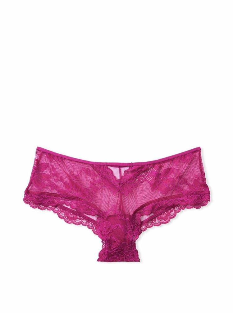 ТРУСИКИ VICTORIA’S SECRET VERY SEXY FUCHSIA LACE STRAPPY CHEEKY PANTY