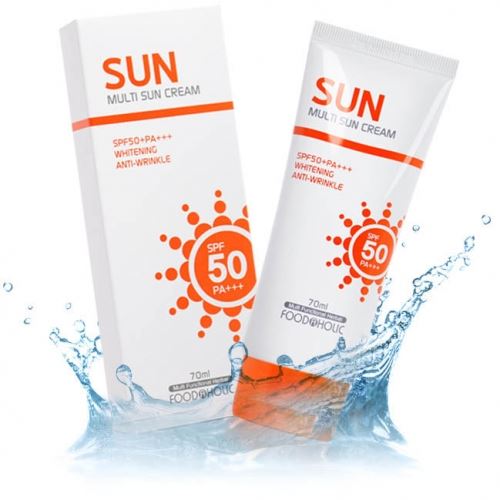 Сонцезахисний крем для обличчя та тіла Food A Holic Multi Sun Cream SPF50+++ 70 ml