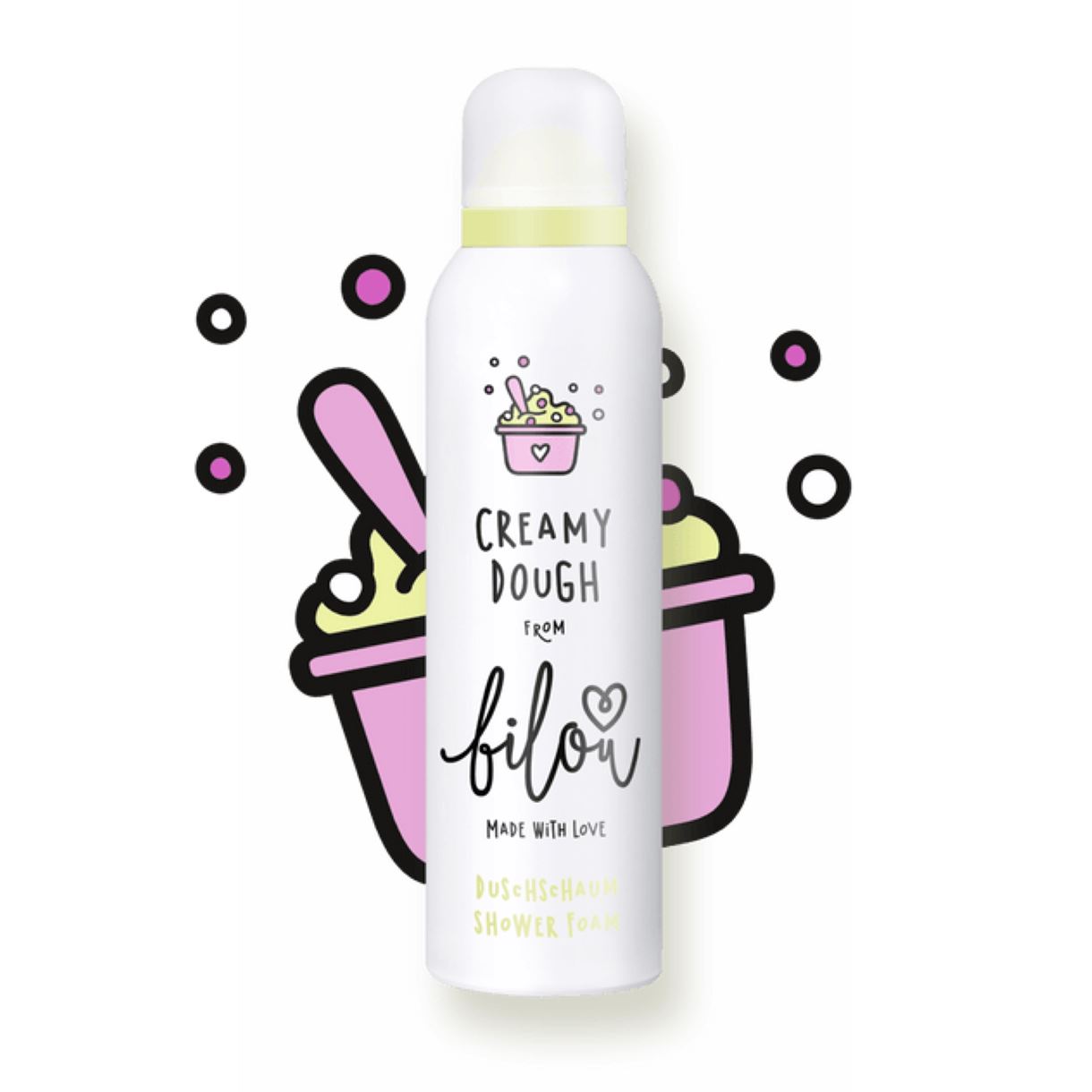 Пінка для душу "вершкове тісто" Bilou - Creamy Dough (200ml)