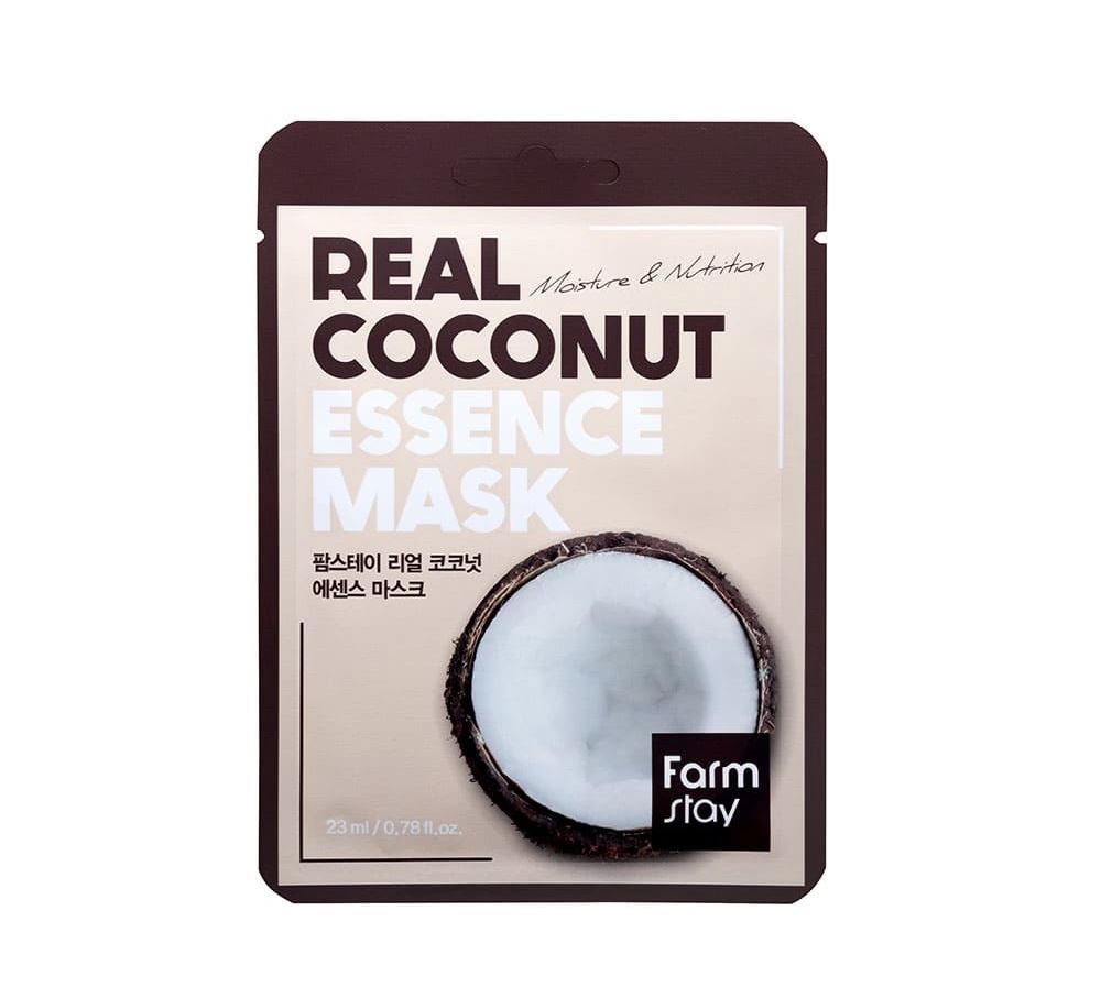 Тканинна маска для обличчя з екстрактом кокоса FarmStay Real Coconut Essence Mask