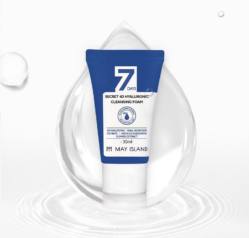 Пінка для вмивання May Island 7 Days Secret 4D Hyaluronic Cleansing Foam 30 ml