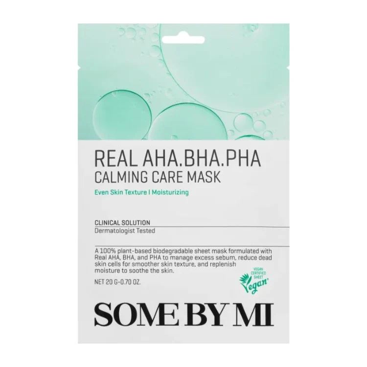 Some By Mi Real Aha Bha Pha Calming Care Mask - маска з кислотами