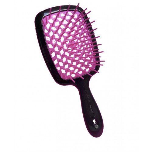 Гребінець для волосся Janeke Superbrush, чорний з фіолетовим