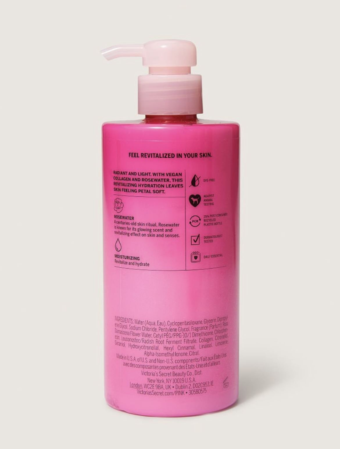 Зволожуючий лосьйон для тіла Rosewater Lotion Revitalizing Body Lotion with Vegan Collagen