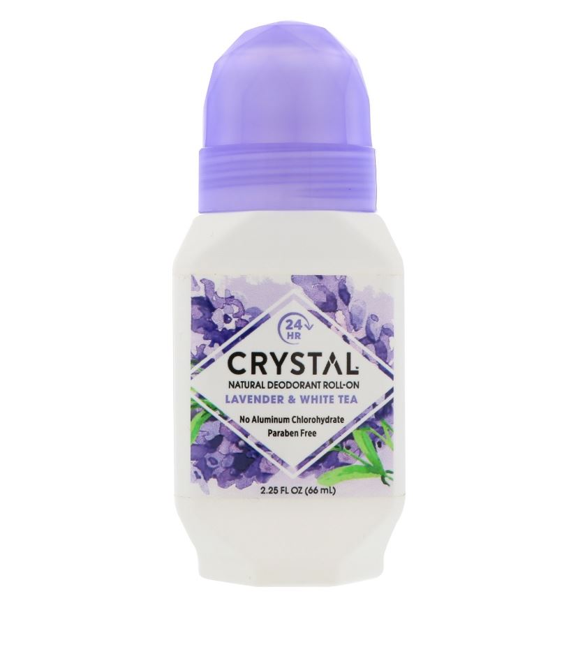 Натуральний кульковий дезодорант Crystal з екстрактом лаванди та білого чаю