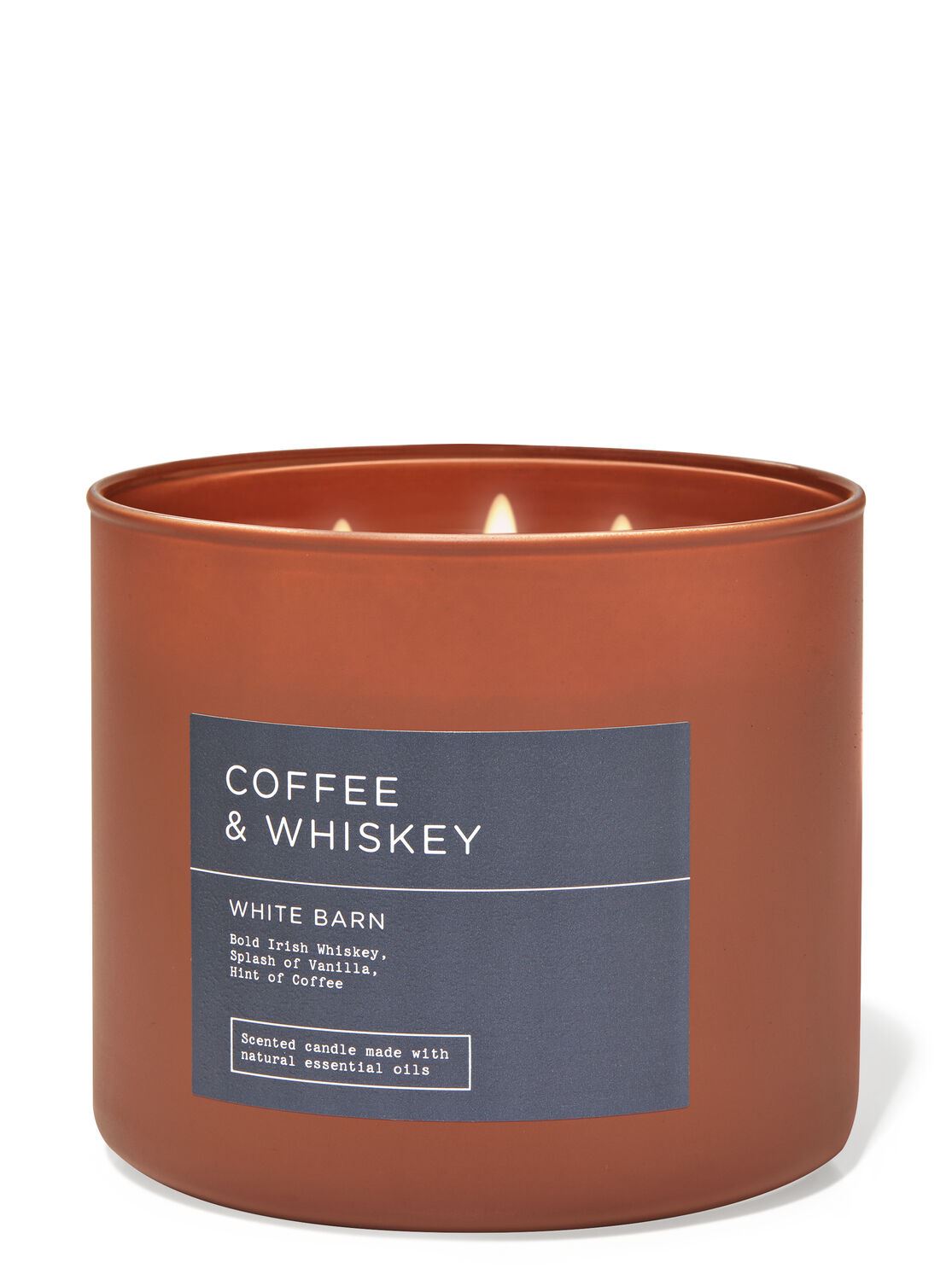 Велика свічка Bath and body works - COFFEE & WHISKEY 3-WICK CANDLE