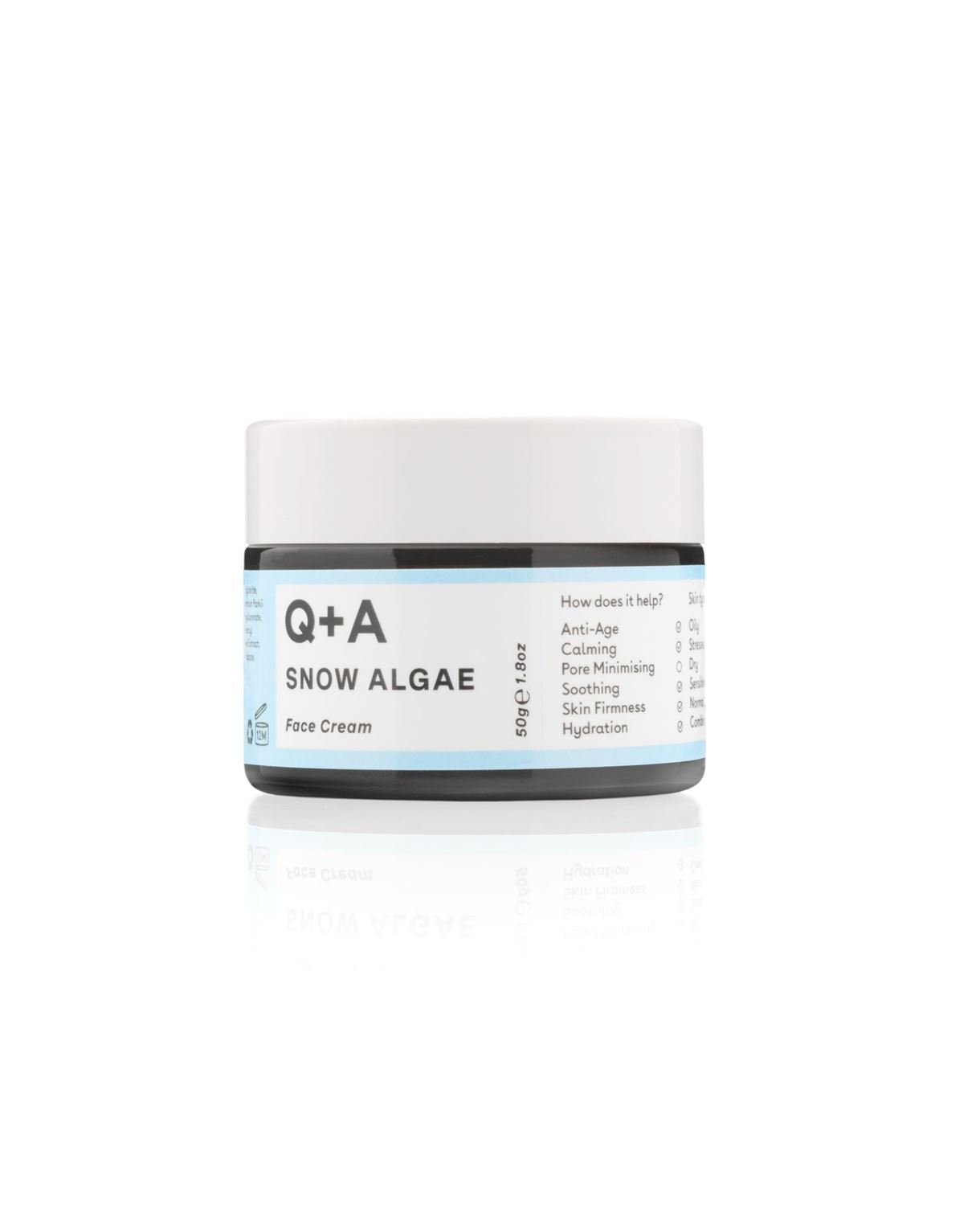 Крем для обличчя зі сніжною водорістю Q+A - Snow Algae Intensive Face Cream