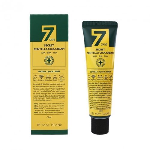 Відновлюючий крем для проблемної шкіри May Island 7 Days Secret Centella Cica Cream 50 ml