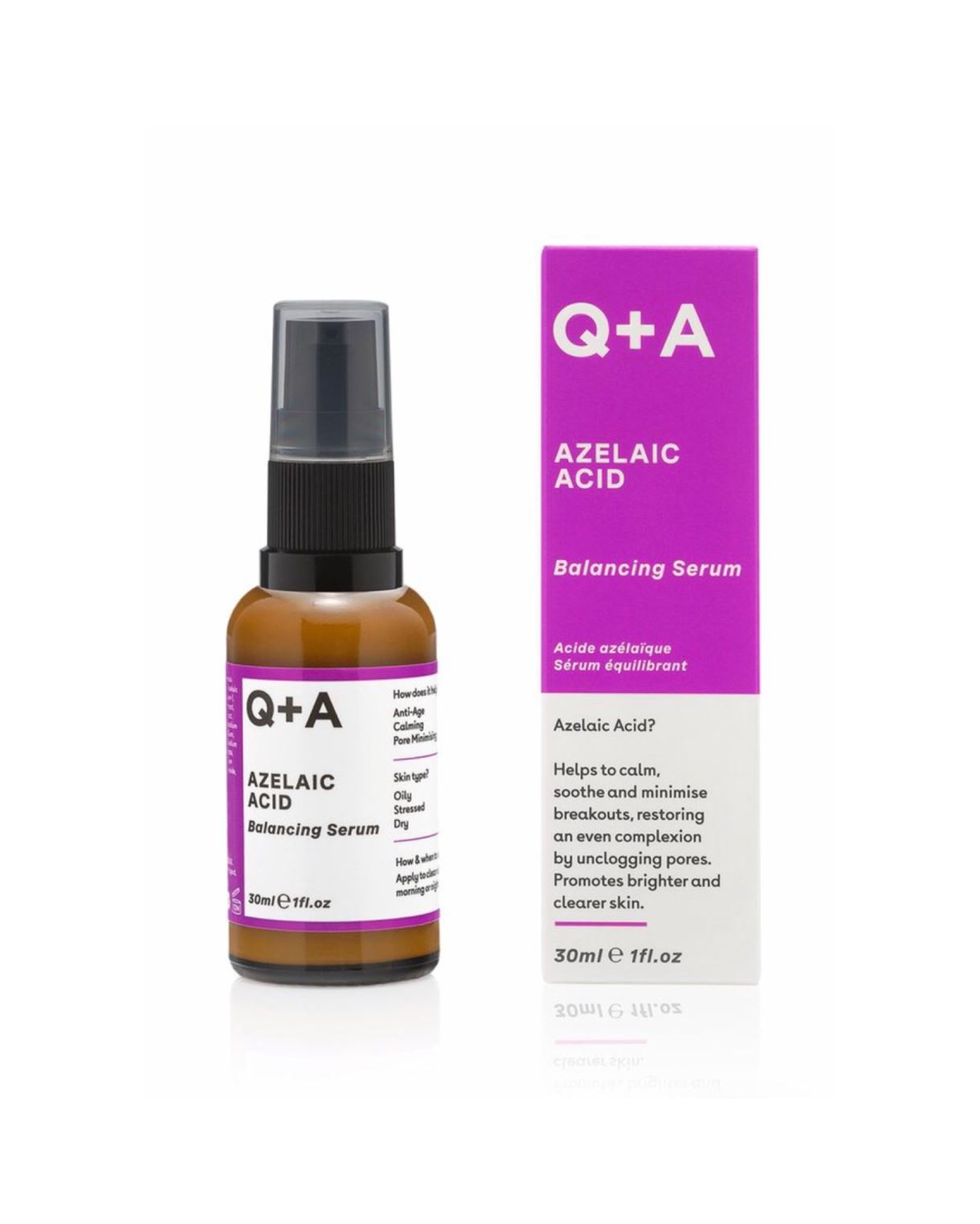 Сироватка для обличчя з азелаїновою кислотою Q+A - Azelaic Acid Facial Serum (30ml)
