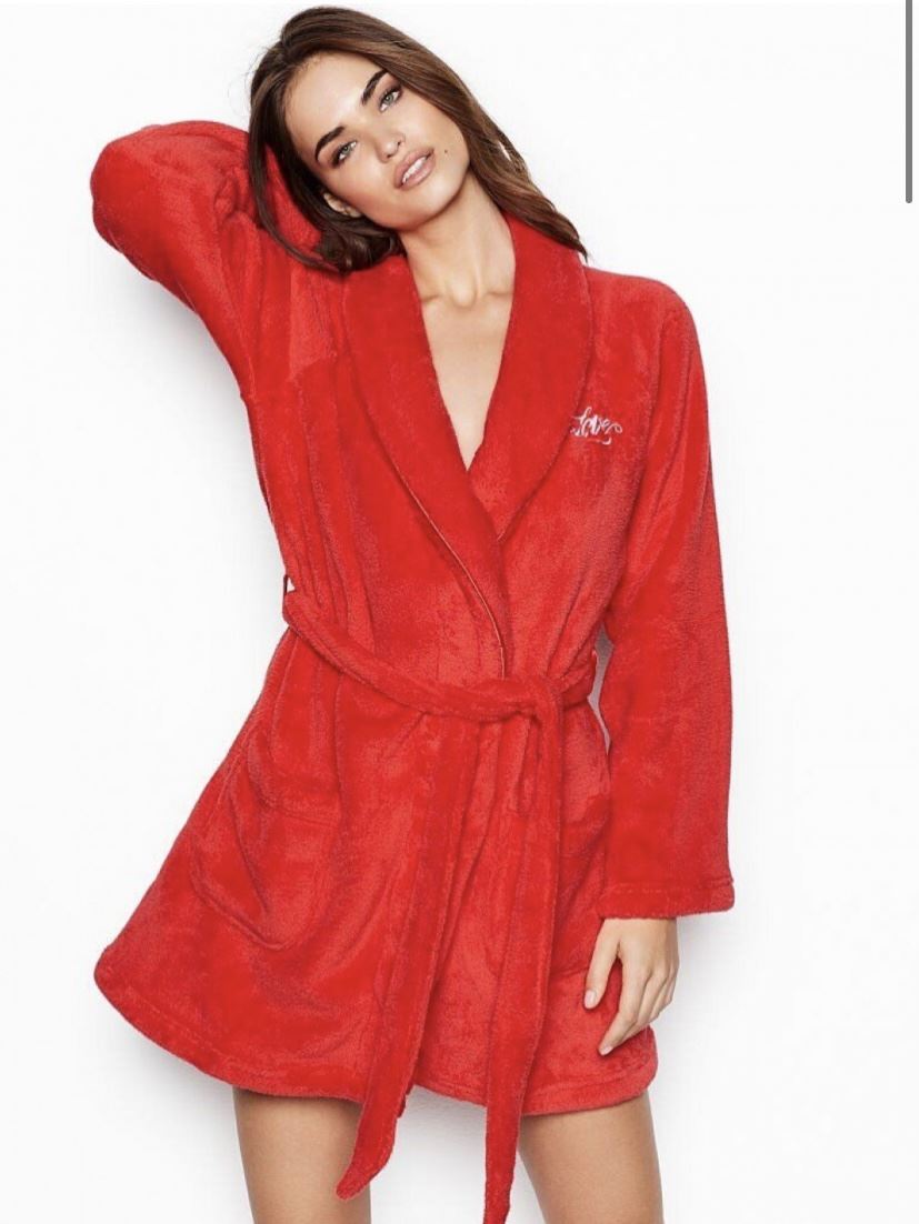 Халат Victoria’s Secret Cozy Push Robe Red