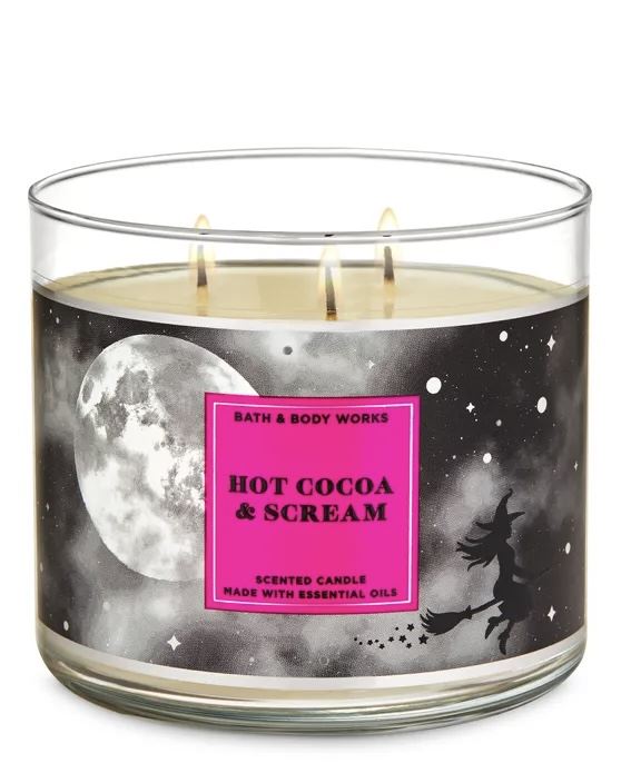 Трьохфітильна свічка Bath & Body Works Hot Cocoa & Cream
