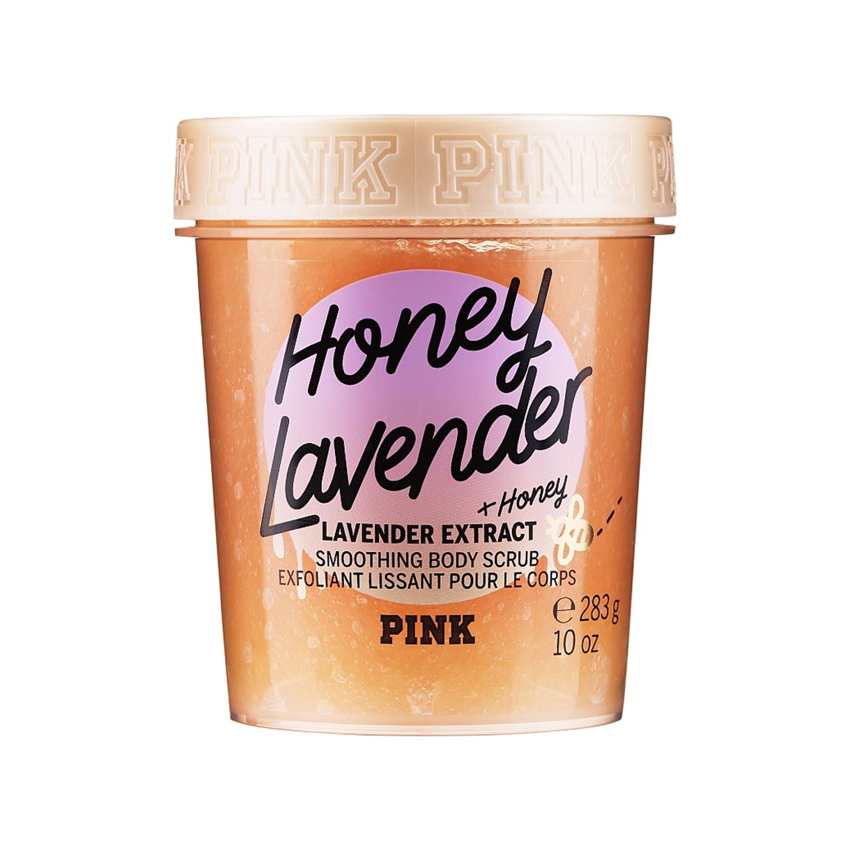 Скраб для тіла Victoria’s Secret Pink - Honey Lavender Smoothing Body Scrub with Pure Honey and Lavender Extract