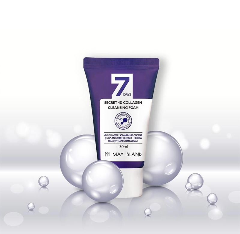 May IslandSkin Care Коллагенова пінка для вмивання May Island 7 Days Secret 4D Collagen Cleansing Foam 30 ml