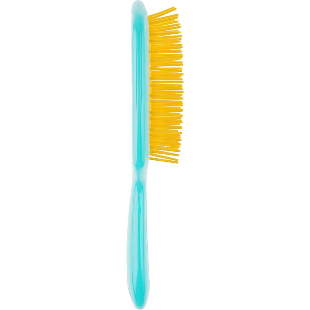 Гребінець для волосся Janeke Superbrush, Бірюзова з жовтим