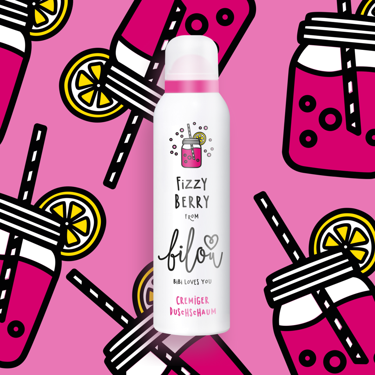 Пінка для душу Bilou - Fizzy Berry 200 мл