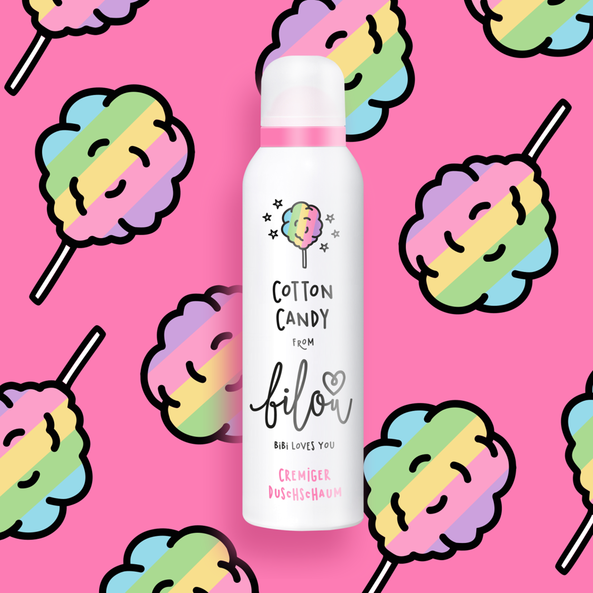 Пінка для душу Bilou - Cotton Candy 200 мл