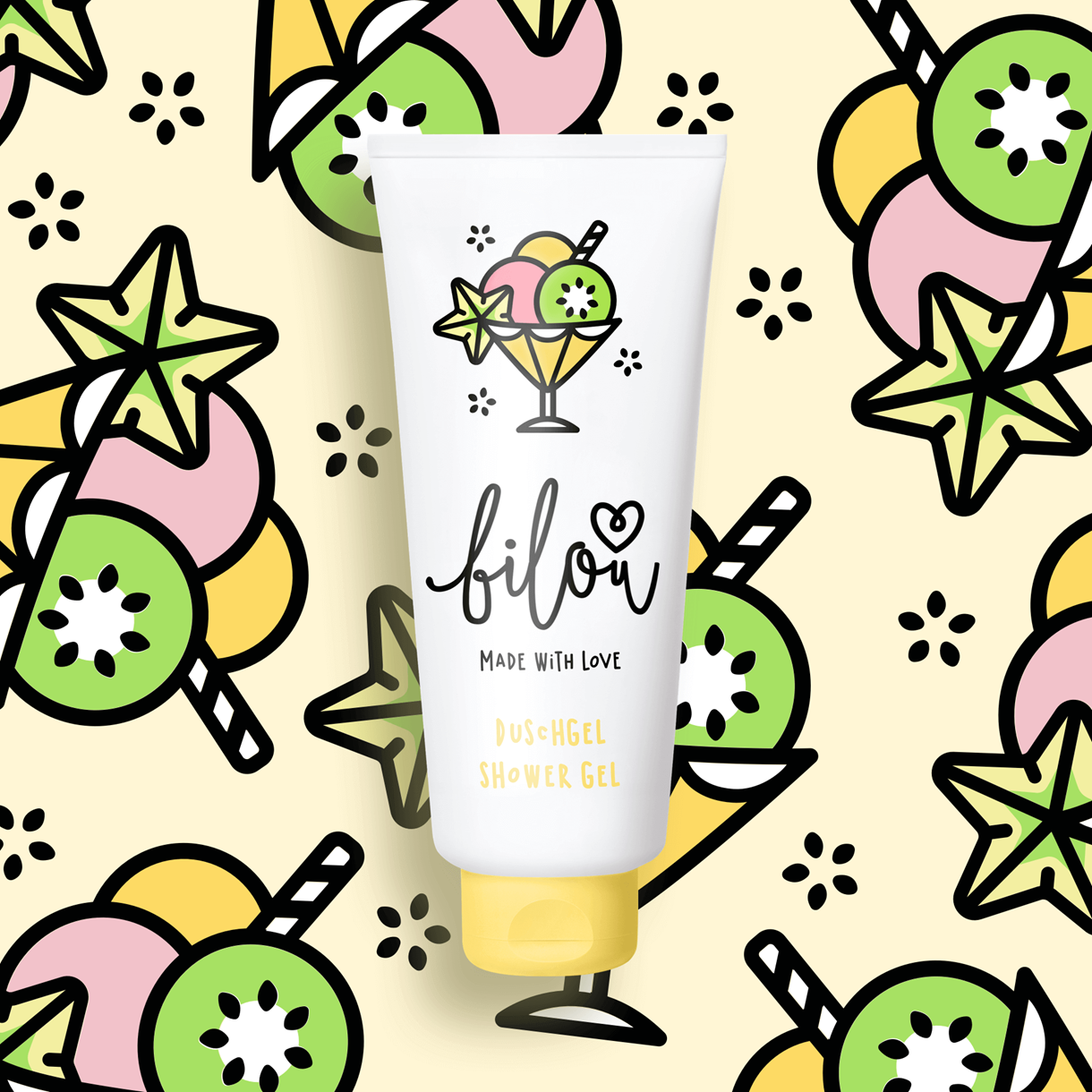 Гель для душу «Тропічний ківі» Bilou - Tropical Kiwi Shower Gel