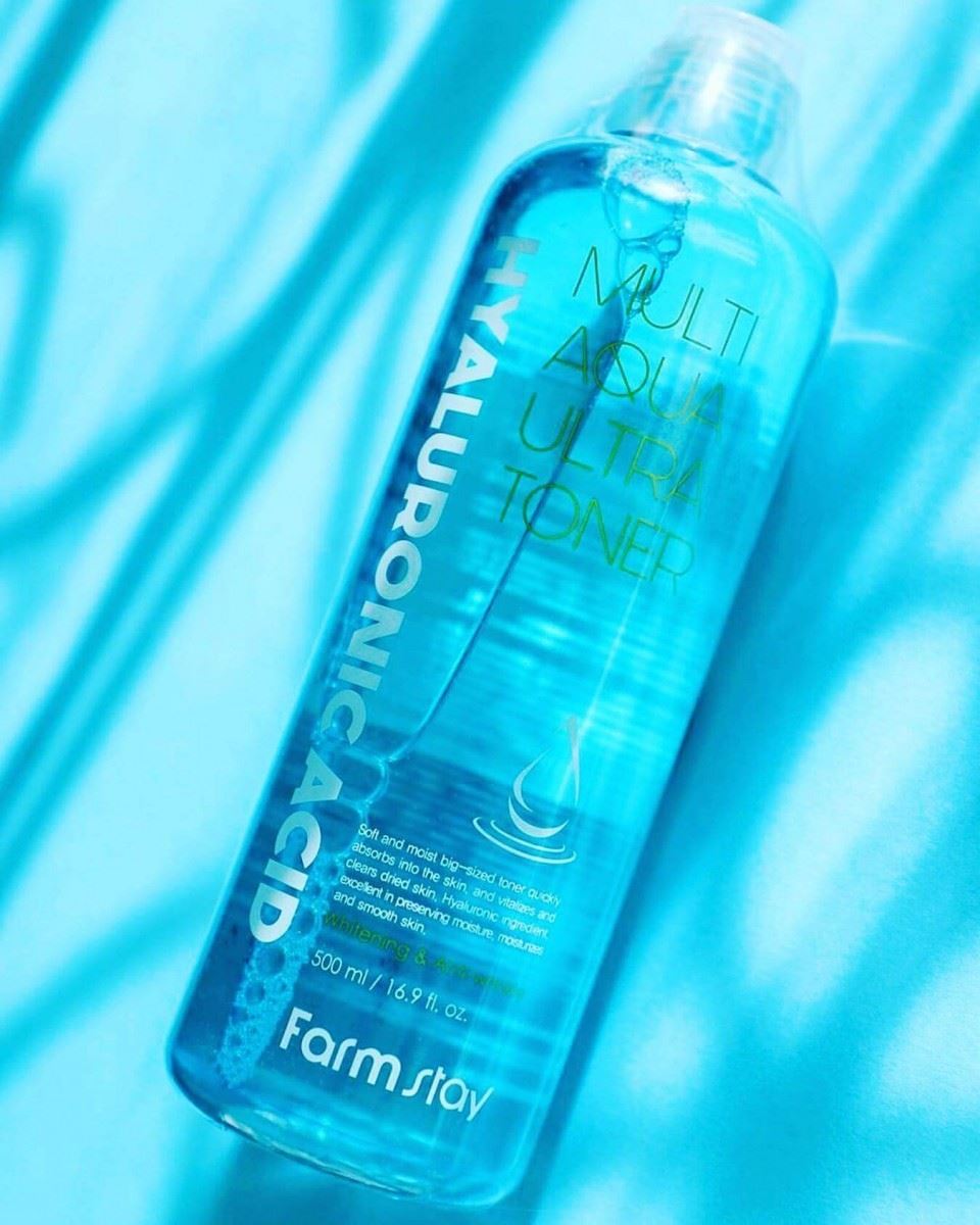 Тонер із гіалуроновою кислотою FarmStay Hyaluronic Acid Multi Aqua Ultra Toner 500 ml