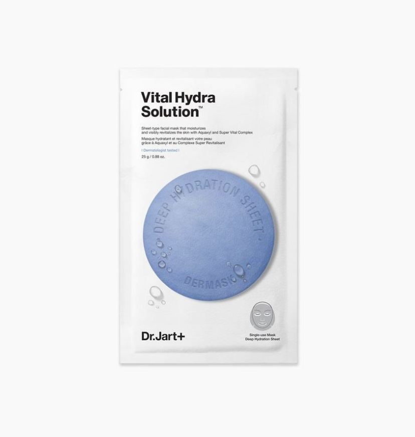 Зволожуюча маска з гіалуроновою кислотою Dr. Jart+ Dermask Vital Hydra Solution Face Sheet Mask