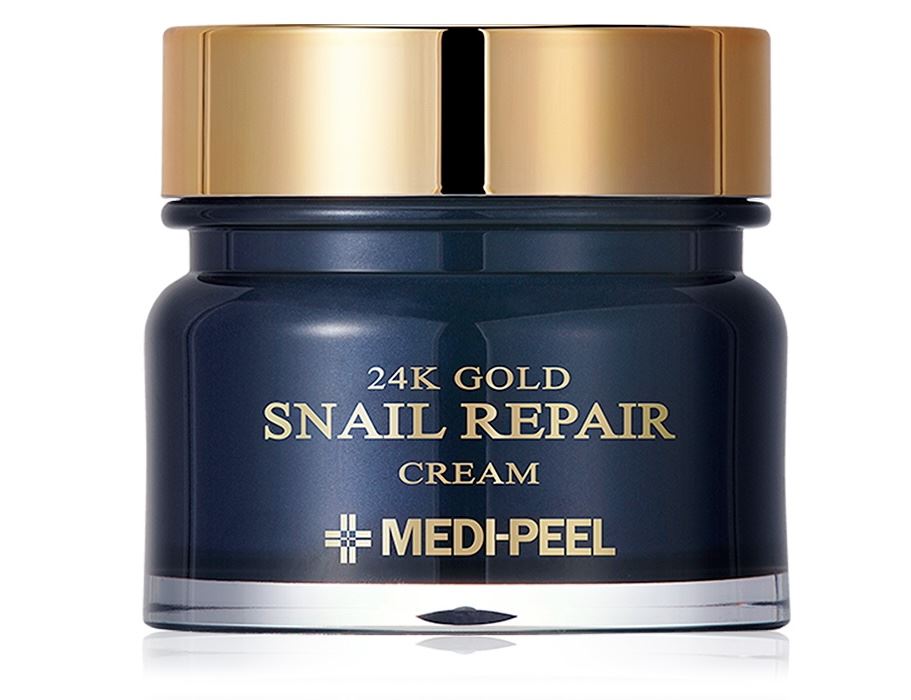 Крем для обличчя з колоїдним золотом та муцином равлики Medi Peel 24k Gold Snail Repair Cream