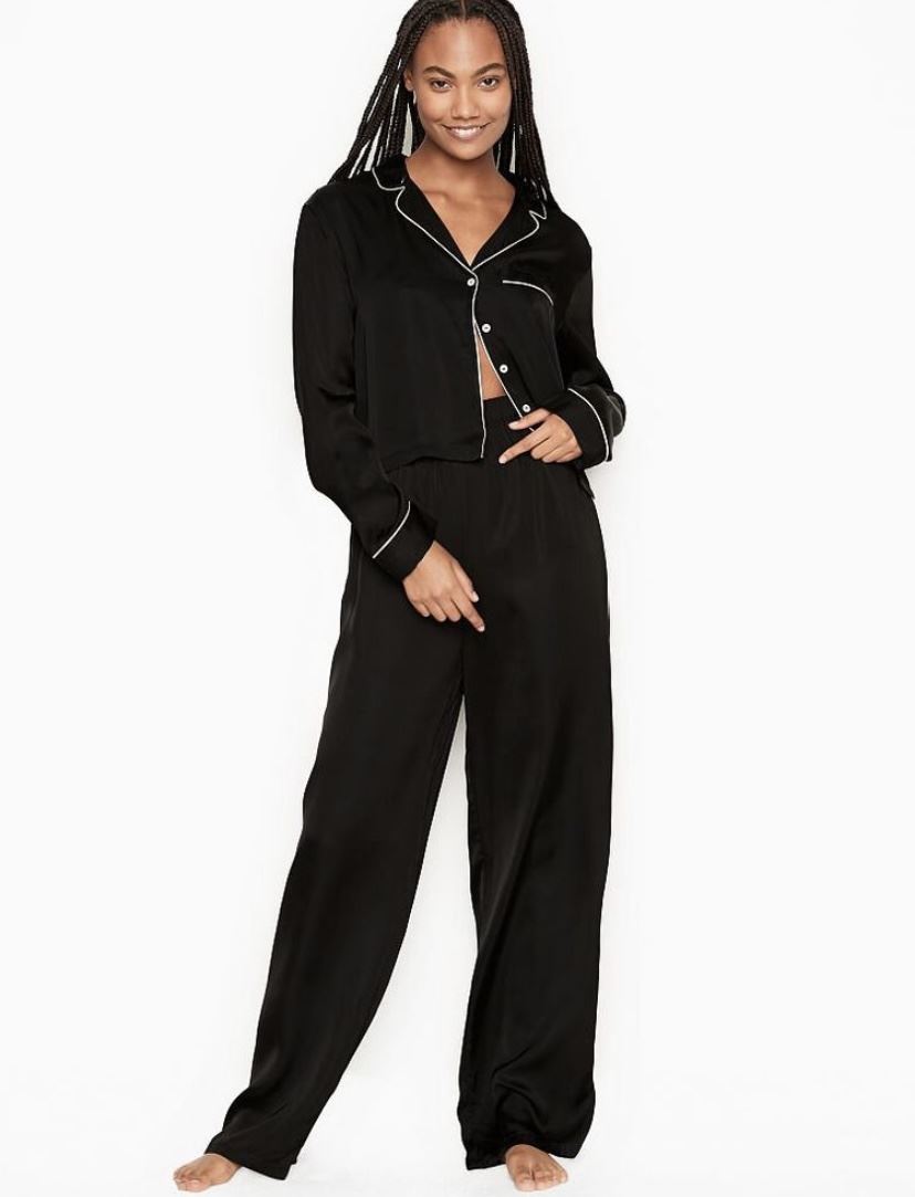 Сатинова піжама VICTORIA’S SECRET THE SATIN LONG PJ SET