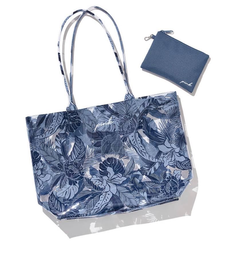 Пляжна сумка Victoria's Secret Beach Tote & Pouch Bag Purse Floral Print