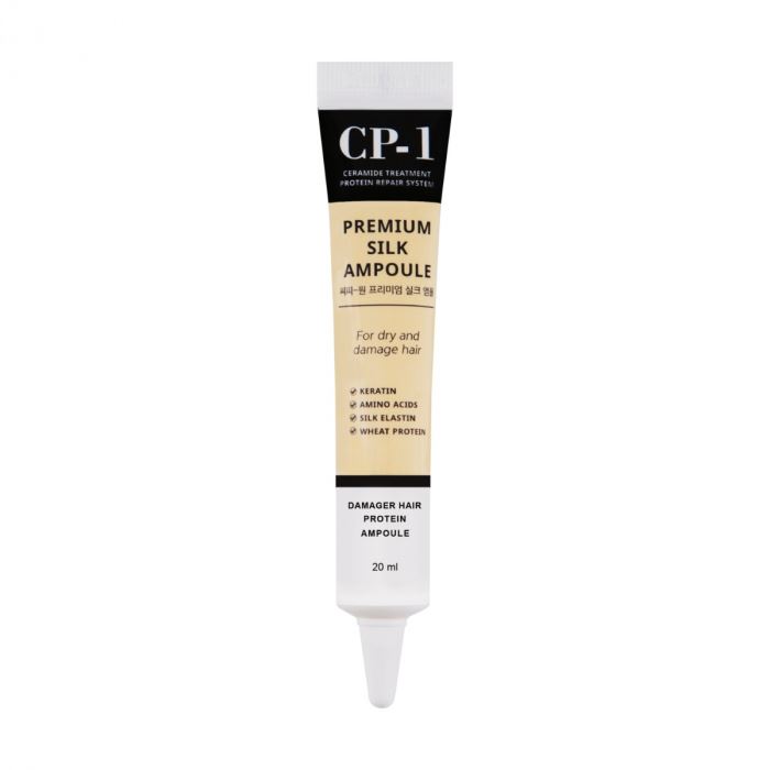 Сироватка для волосся з протеїнами шовку Esthetic House CP-1 Premium Silk Ampoule для сухого та пошкодженого волосся, 20 мл