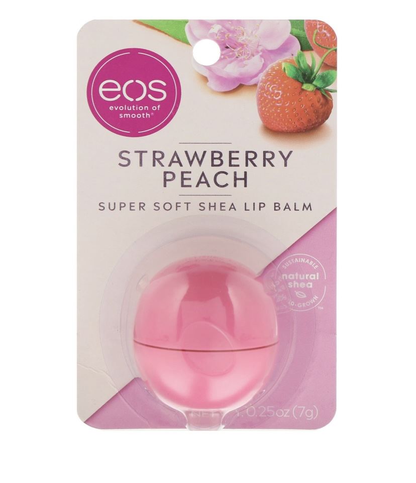 Бальзам для губ "Полуниця та персик" EOS Sphere Lip Balm Strawberry Peach