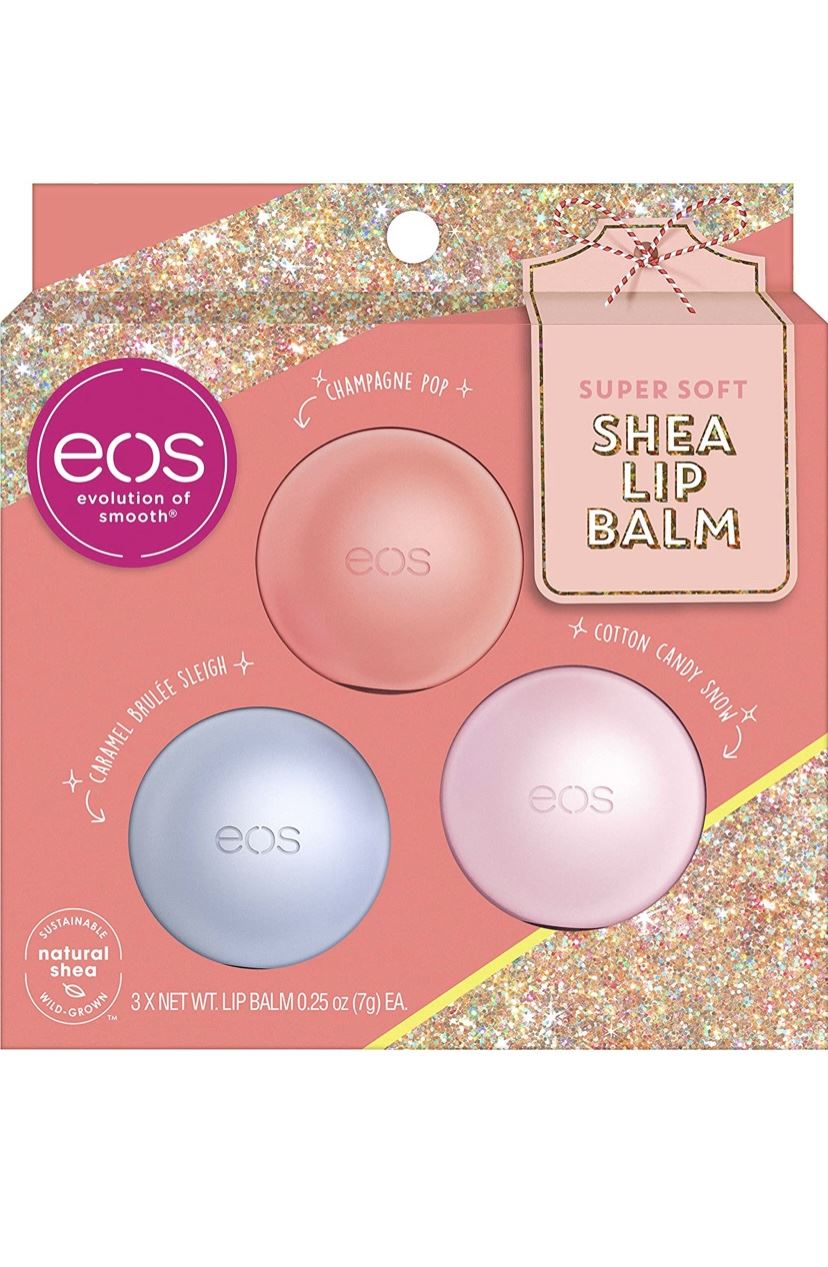 Набір  з 3 бальзамів для губ EOS super soft  Shea lip balm